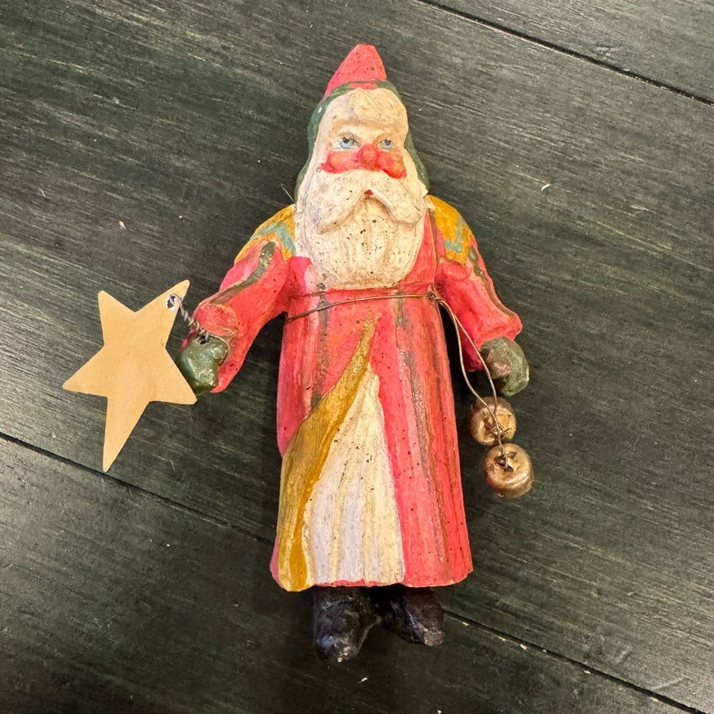 Vintage 1988 House of Hatten Santa ornament